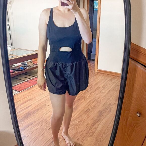 Free People Righteous Sleeveless Romper Black XL - Picture 1 of 7